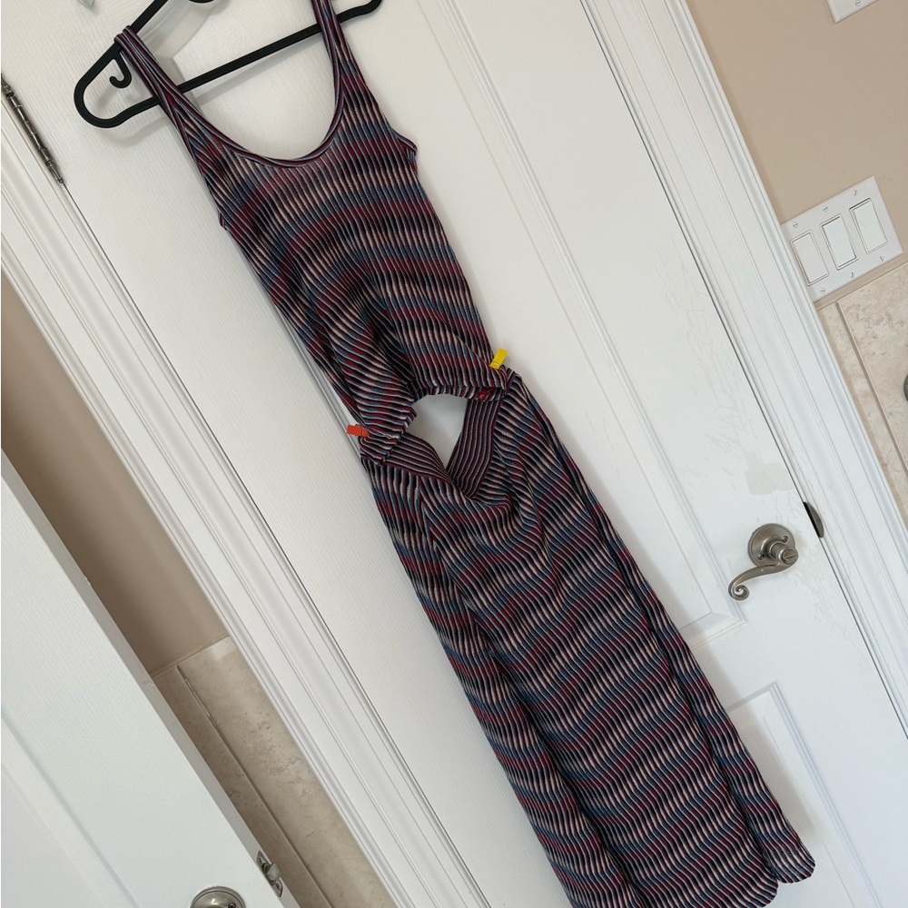 Mango Red Sleeveless Scoop Neck Sundress